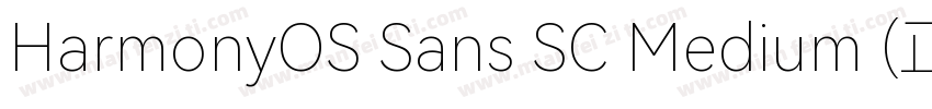HarmonyOS Sans SC Medium (正文)字体转换